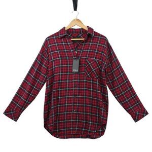 NWT Rails Red & Blue Plaid Collared Shirt Flannel XS